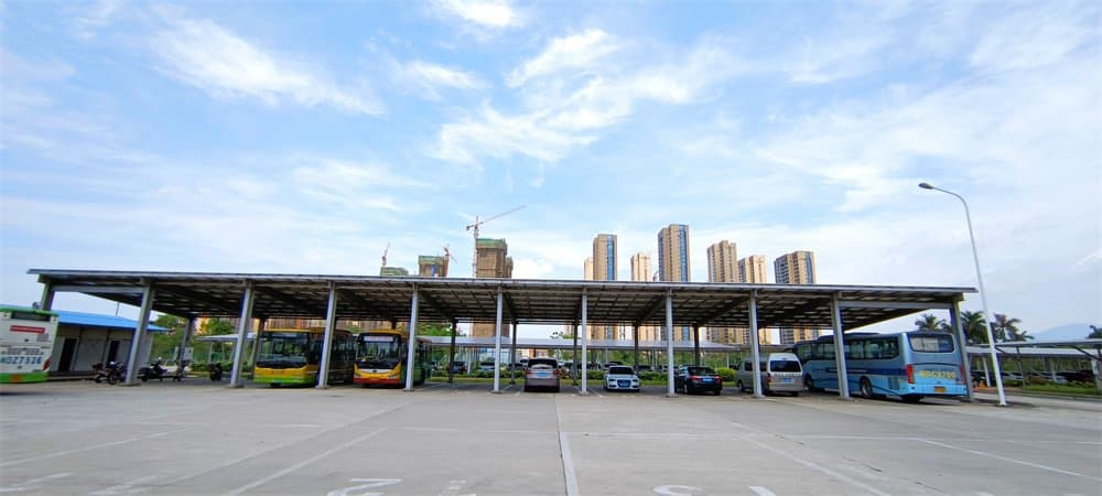 Система крепления автобусной парковки